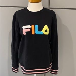 FILA Black Sweatshirt Size Small